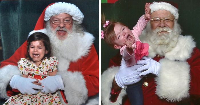 43 Creepiest Santas And The Kids They Terrorize