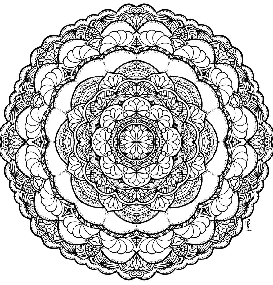 I Create Mandalas That Help Me To Relax