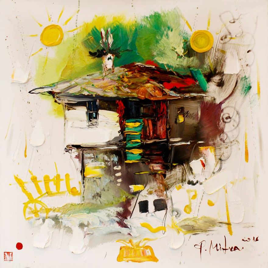 My Friend Loves To Paint Happy, Vibrant Houses