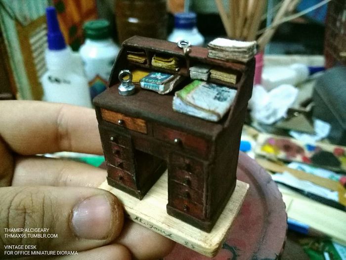 Miniature Vintage Desk Of My New Project