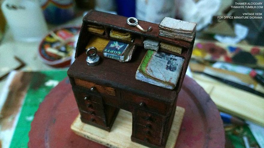 Miniature Vintage Desk Of My New Project