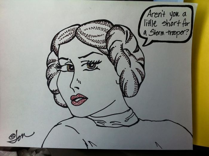 Lichtenstein Princess Leia