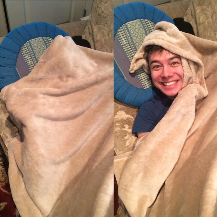 Before And After I Told Him He Was A Good Boy