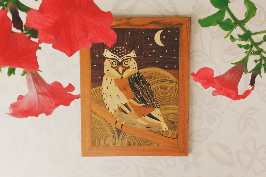 My Grandfather Spent 100+ Hours To Craft This Amazing Wood Art