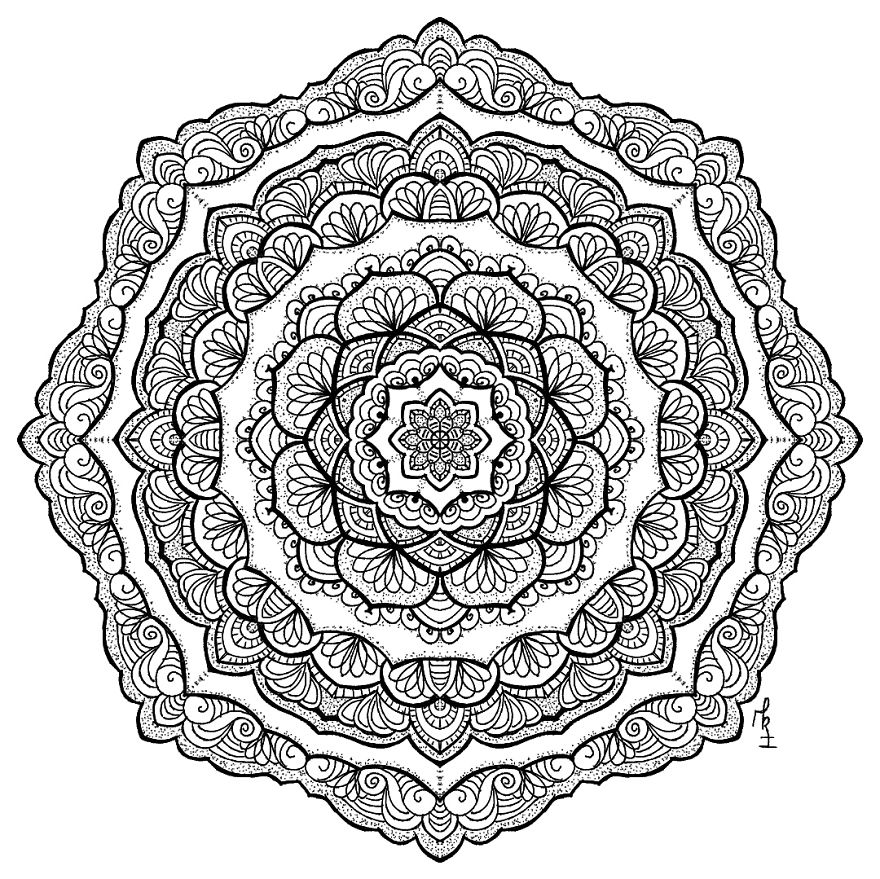 I Create Mandalas That Help Me To Relax