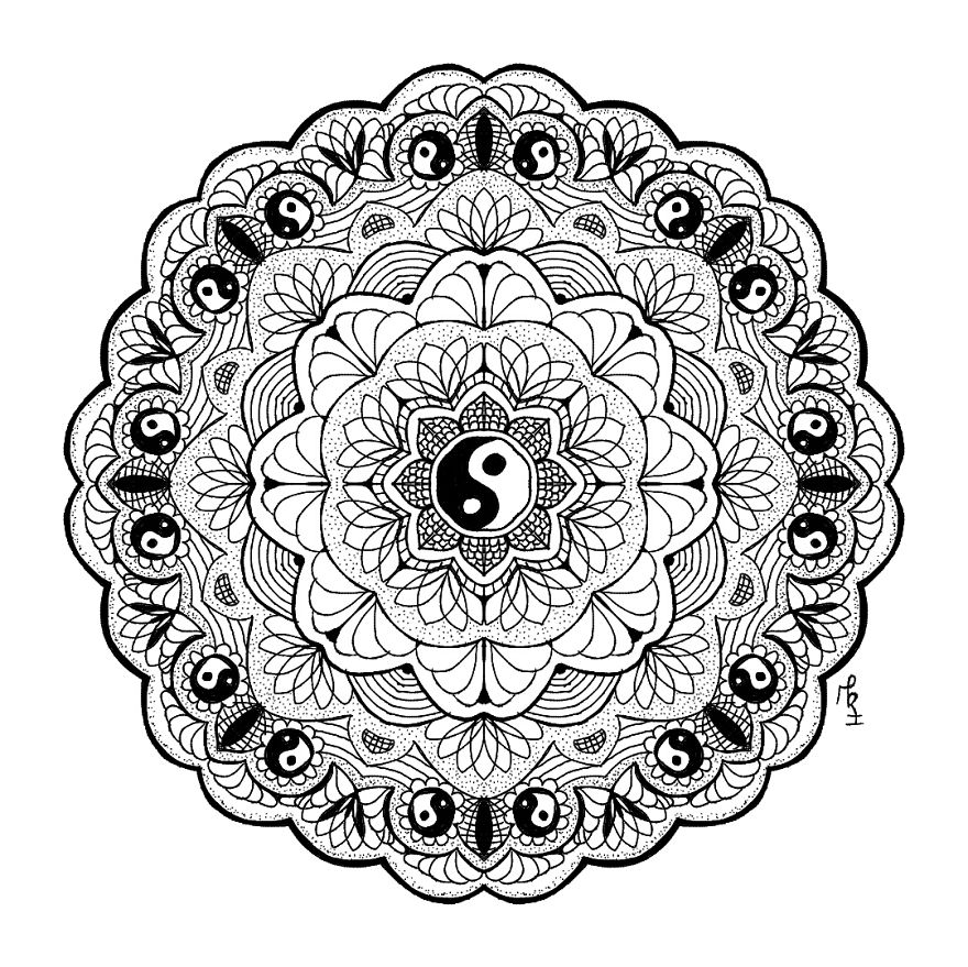 I Create Mandalas That Help Me To Relax
