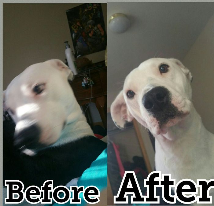 Before And After Being Called A Good Girl.