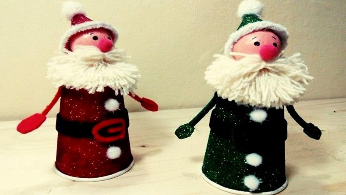 I Made Santa Out Of Paper Cups
