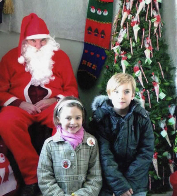 These Kids Have The Right Idea… 3 Giant Steps From Santa
