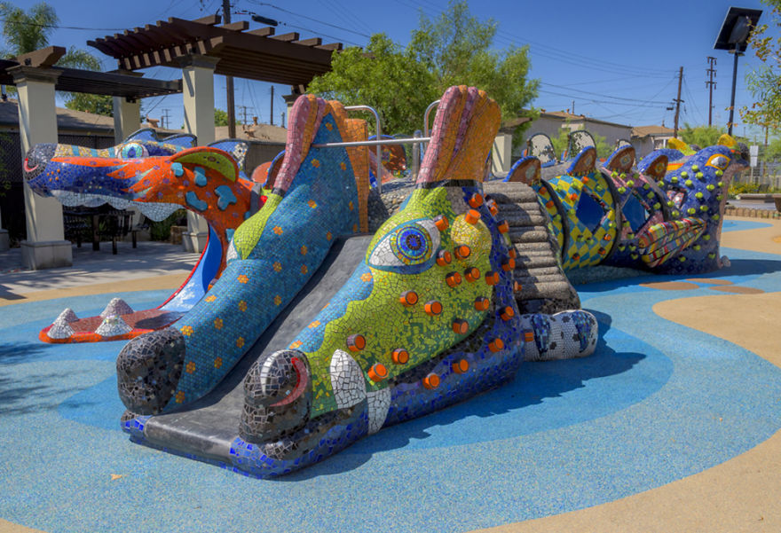 It Took Me 4 Years To Create One-Of-A-Kind Mosaic Play Structure For Underserved Children It Took Me 4 Years To Create One-Of-A-Kind Mosaic Play Structure For Underserved Children