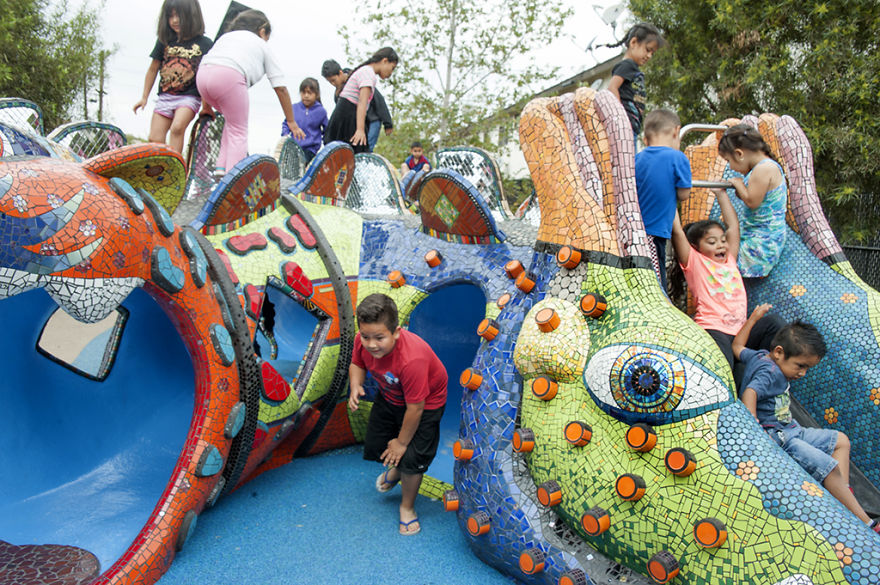 It Took Me 4 Years To Create One-Of-A-Kind Mosaic Play Structure For Underserved Children It Took Me 4 Years To Create One-Of-A-Kind Mosaic Play Structure For Underserved Children