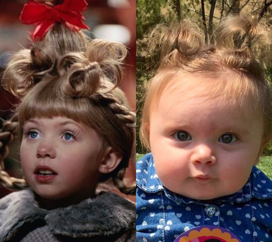 Ella Looks Like Cindy Lou Who