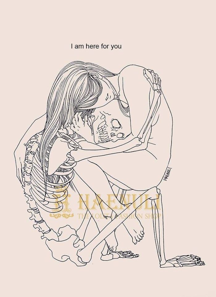 Death-Inspired Love Comics That I Create To Cope With My Depression Death-Inspired Love Comics That I Create To Cope With My Depression