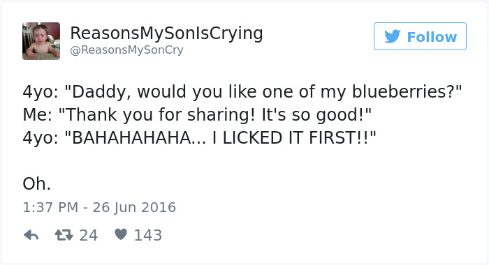 Funniest Parenting Tweets 2016