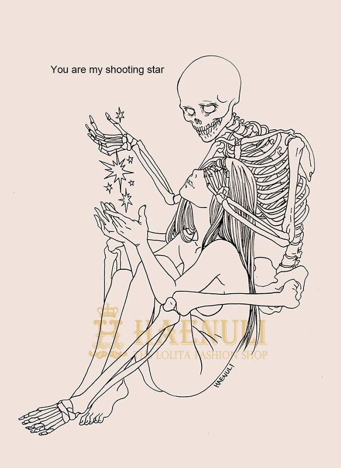 Death-Inspired Love Comics That I Create To Cope With My Depression Death-Inspired Love Comics That I Create To Cope With My Depression