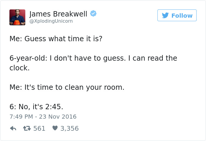 Funniest Parenting Tweets 2016