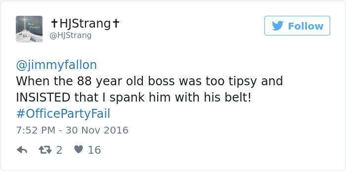 Office Party Fail Tweet