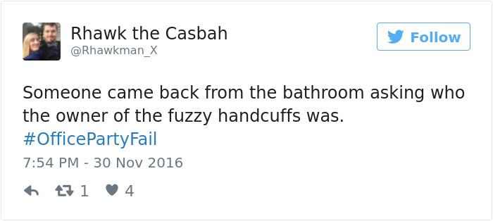 Office Party Fail Tweet