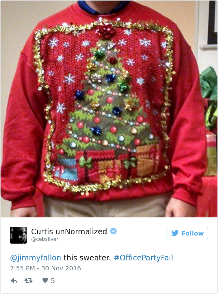 Office Party Fail Tweet