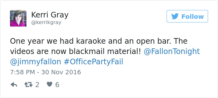 Office Party Fail Tweet