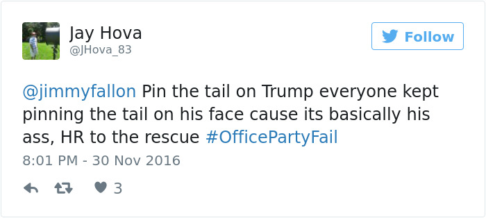 Office Party Fail Tweet