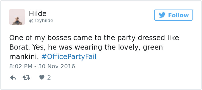 Office Party Fail Tweet