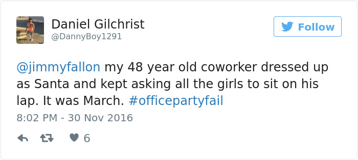 Office Party Fail Tweet
