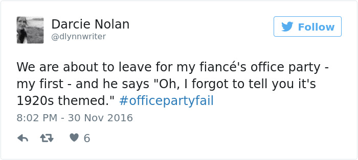 Office Party Fail Tweet