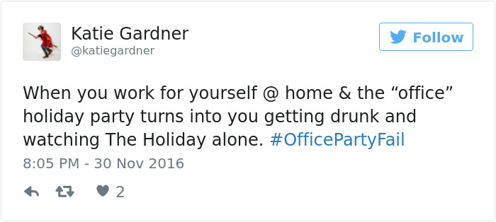 Office Party Fail Tweet