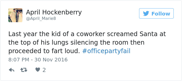 Office Party Fail Tweet