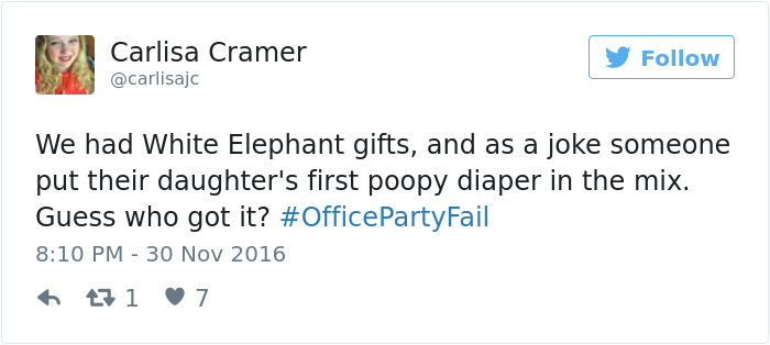 Office Party Fail Tweet