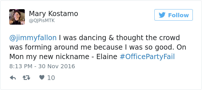 Office Party Fail Tweet