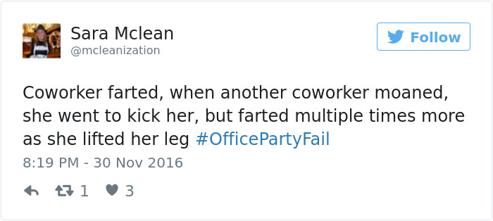 Office Party Fail Tweet