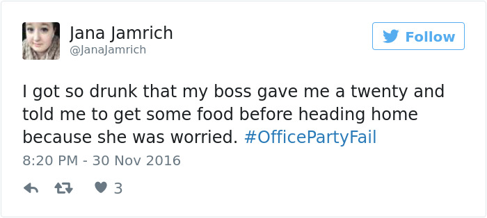 Office Party Fail Tweet