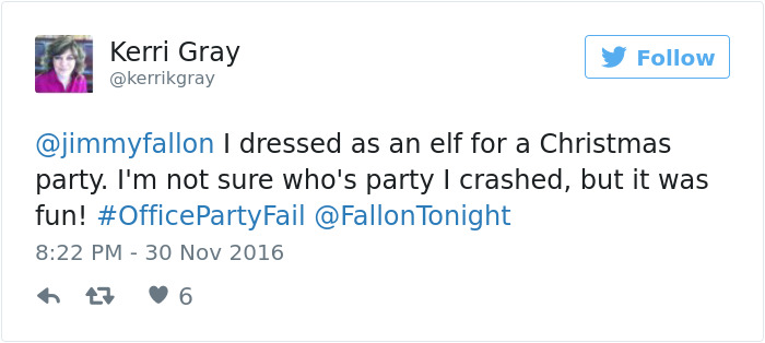 Office Party Fail Tweet
