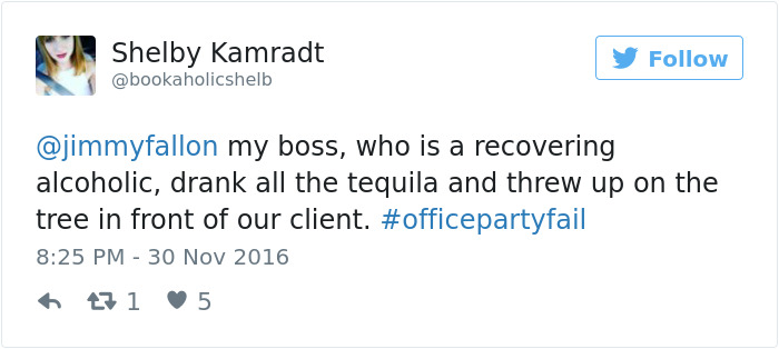 Office Party Fail Tweet