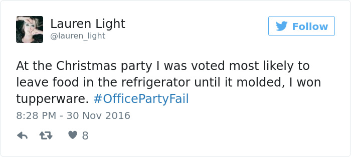 Office Party Fail Tweet