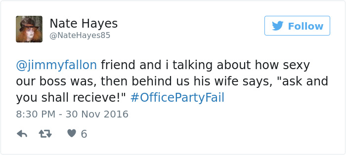 Office Party Fail Tweet