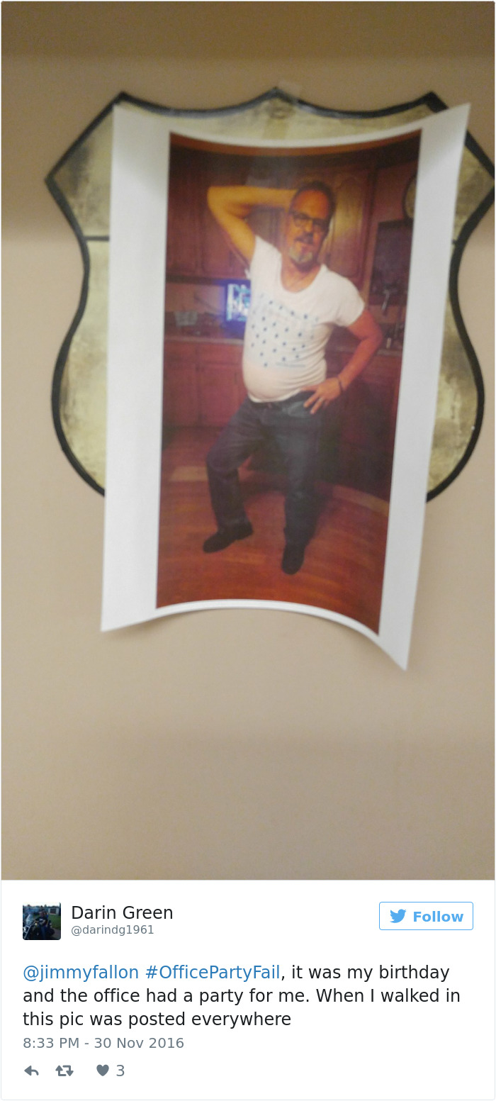 Office Party Fail Tweet
