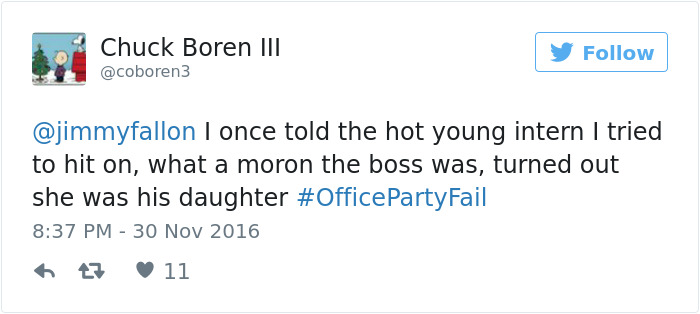 Office Party Fail Tweet