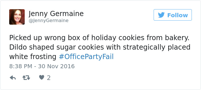 Office Party Fail Tweet