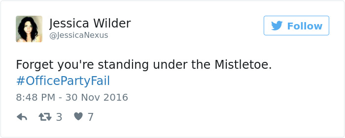Office Party Fail Tweet