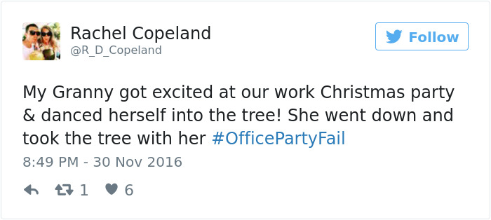 Office Party Fail Tweet