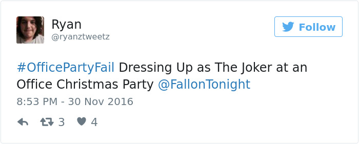 Office Party Fail Tweet