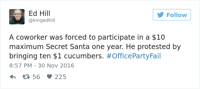 Office Party Fail Tweet