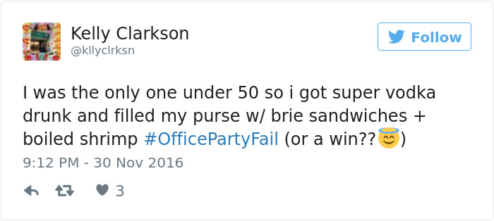 Office Party Fail Tweet