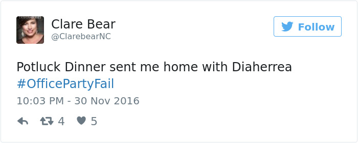 Office Party Fail Tweet
