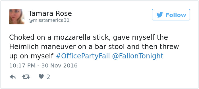 Office Party Fail Tweet