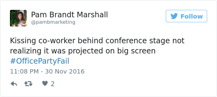 Office Party Fail Tweet
