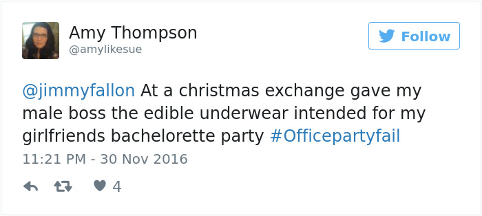 Office Party Fail Tweet